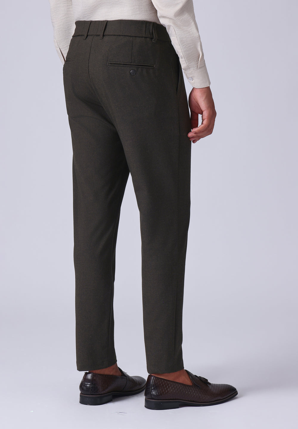Brown 8 Way Stretch Trousers