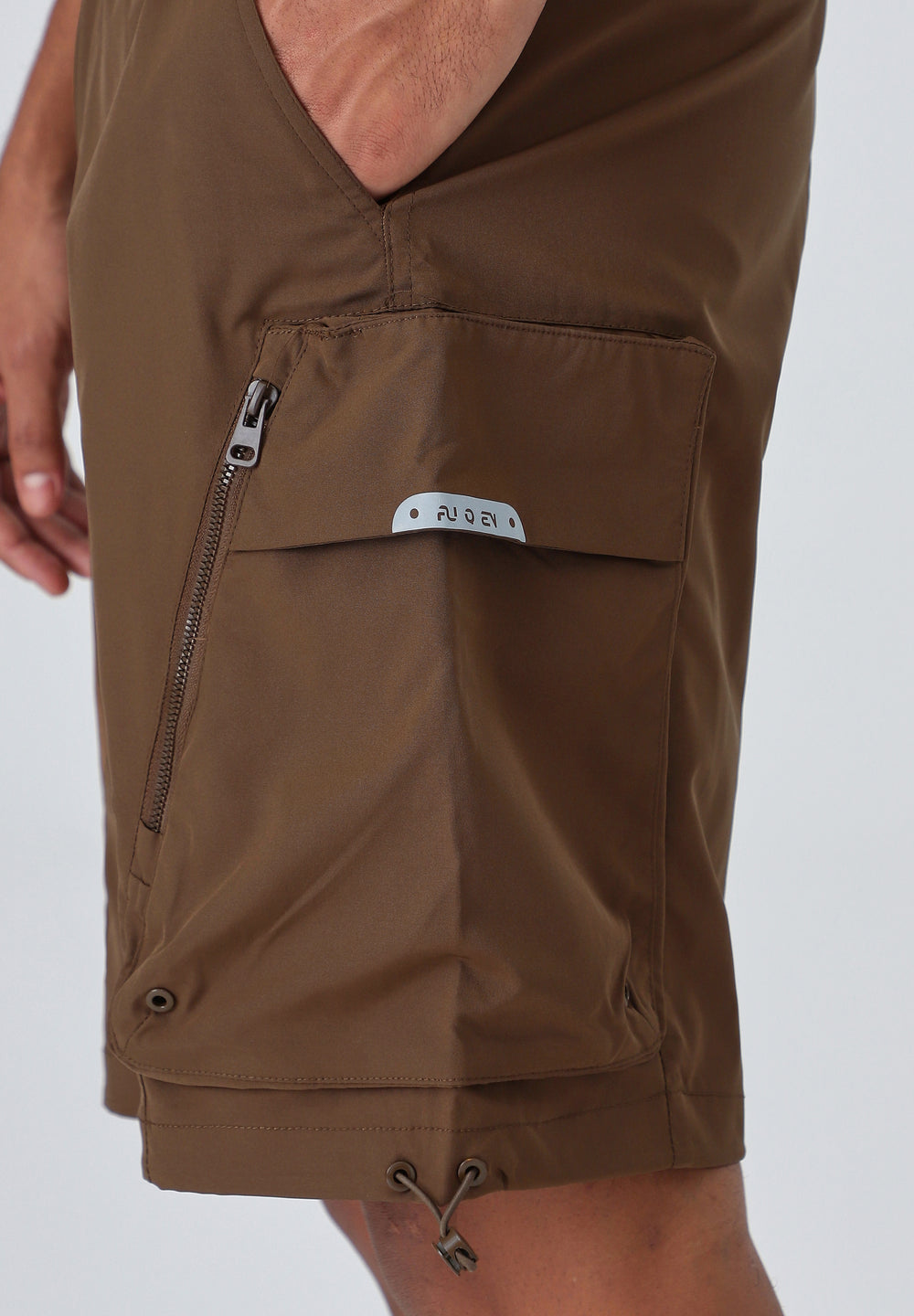 Brown Cargo Pocket Shorts