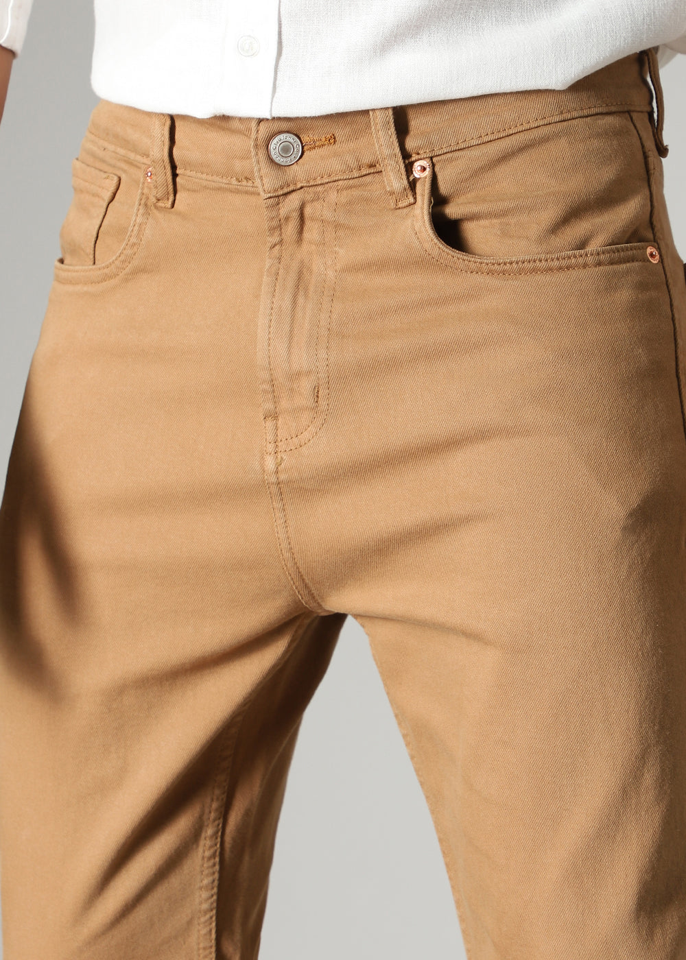 Brown Carrot Fit Denim