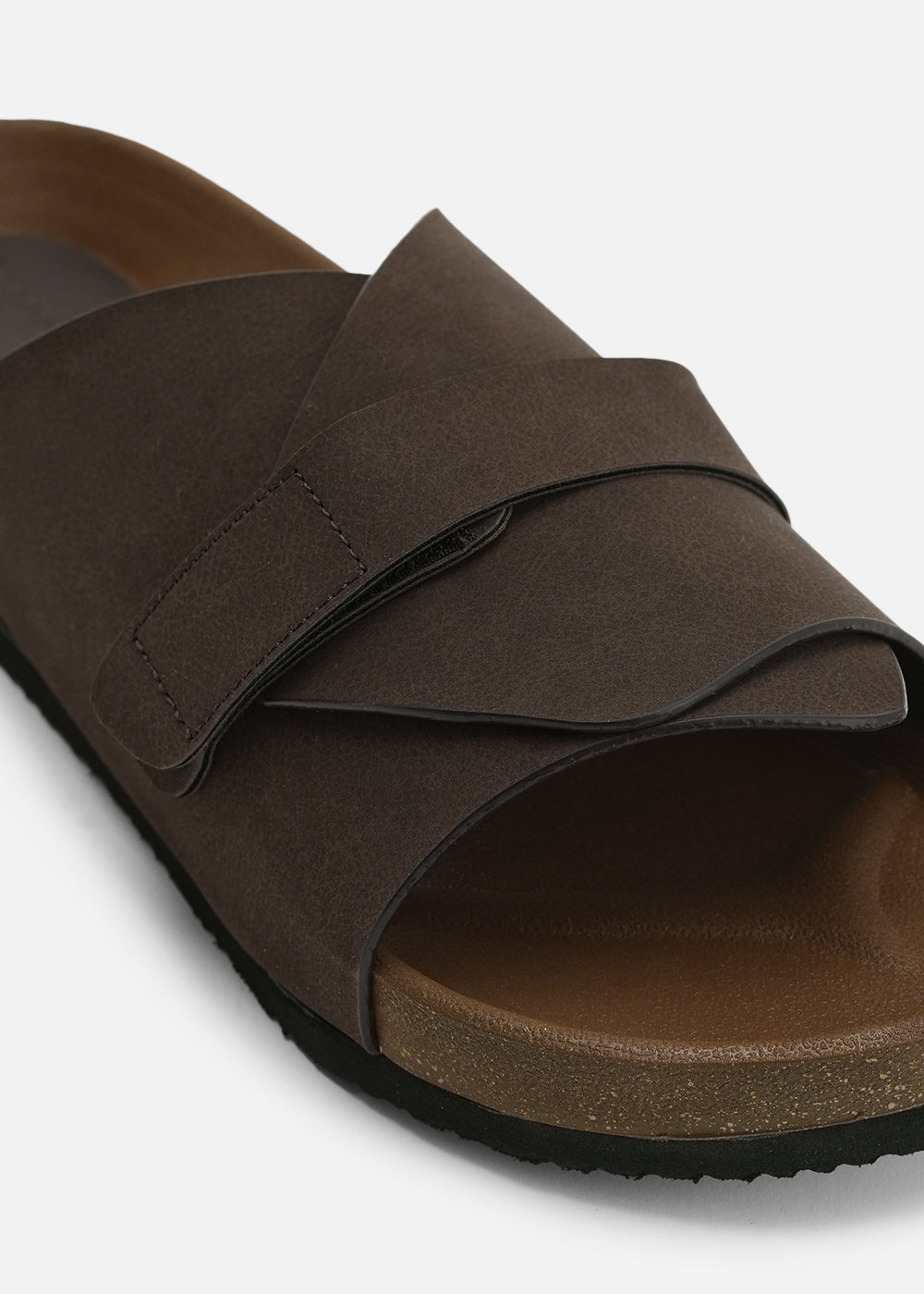 Brown Classic Cross-Over Sandals