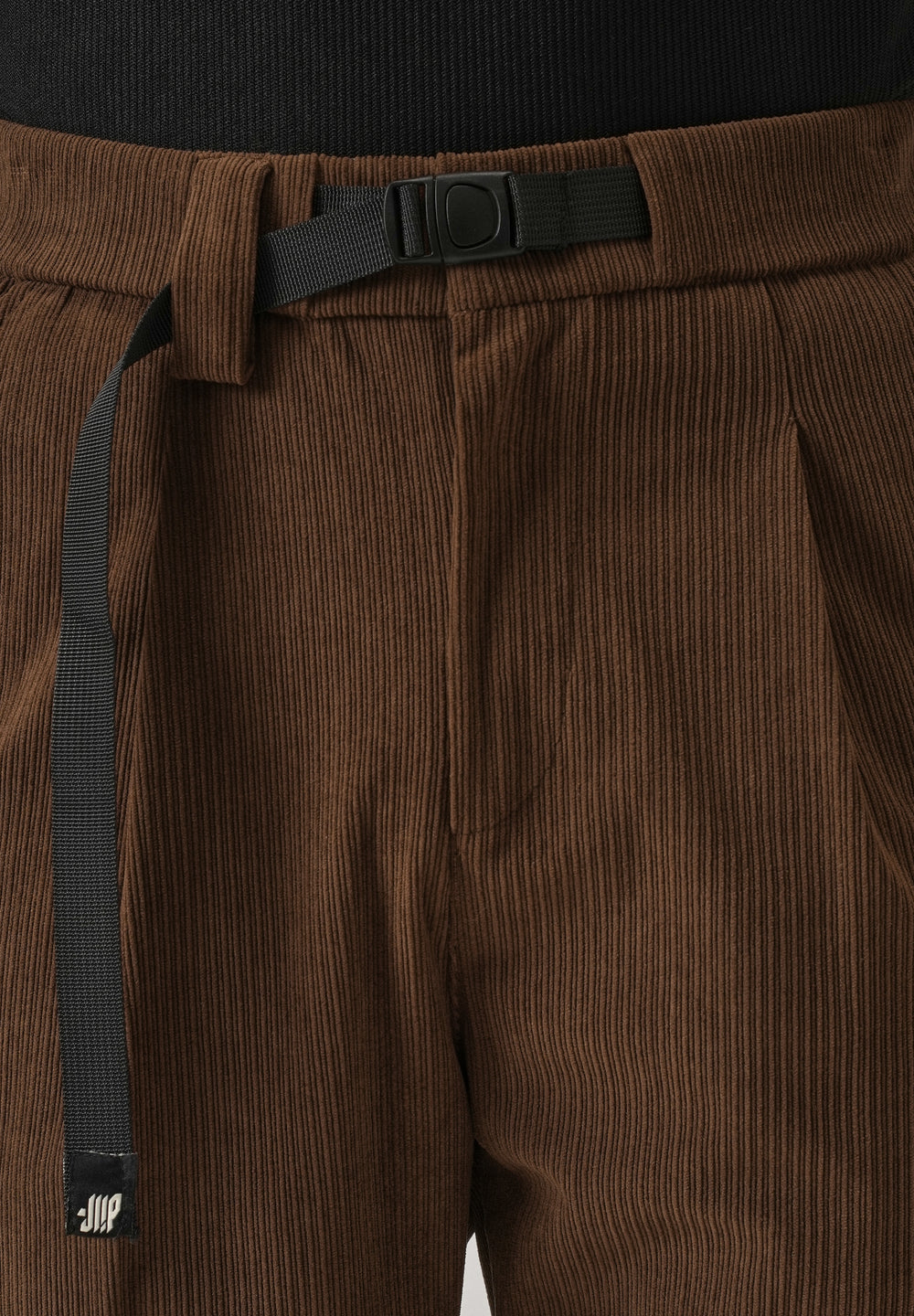 Brown Corduroy Belted Pant