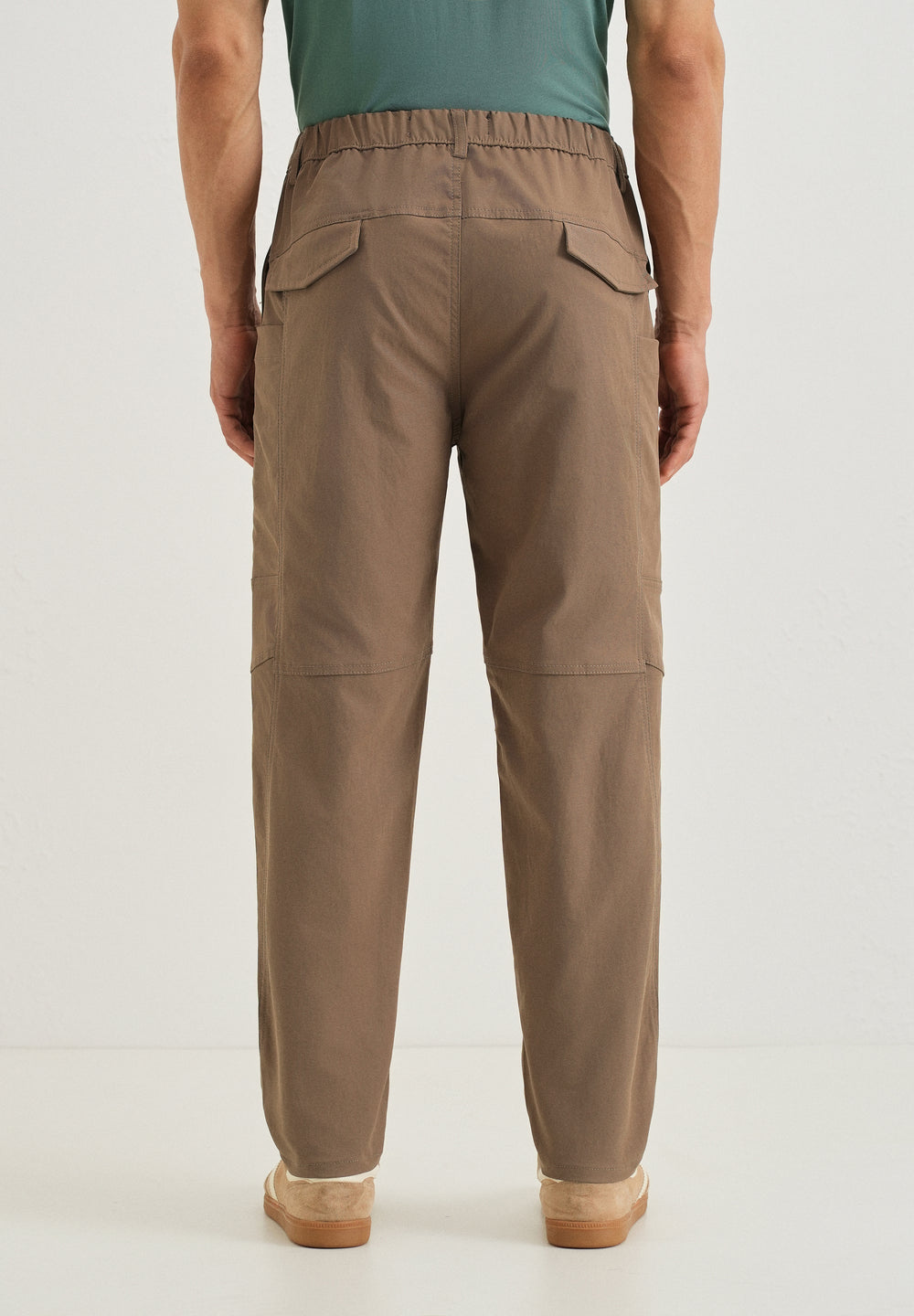 Brown Drawstring Panel Cargo