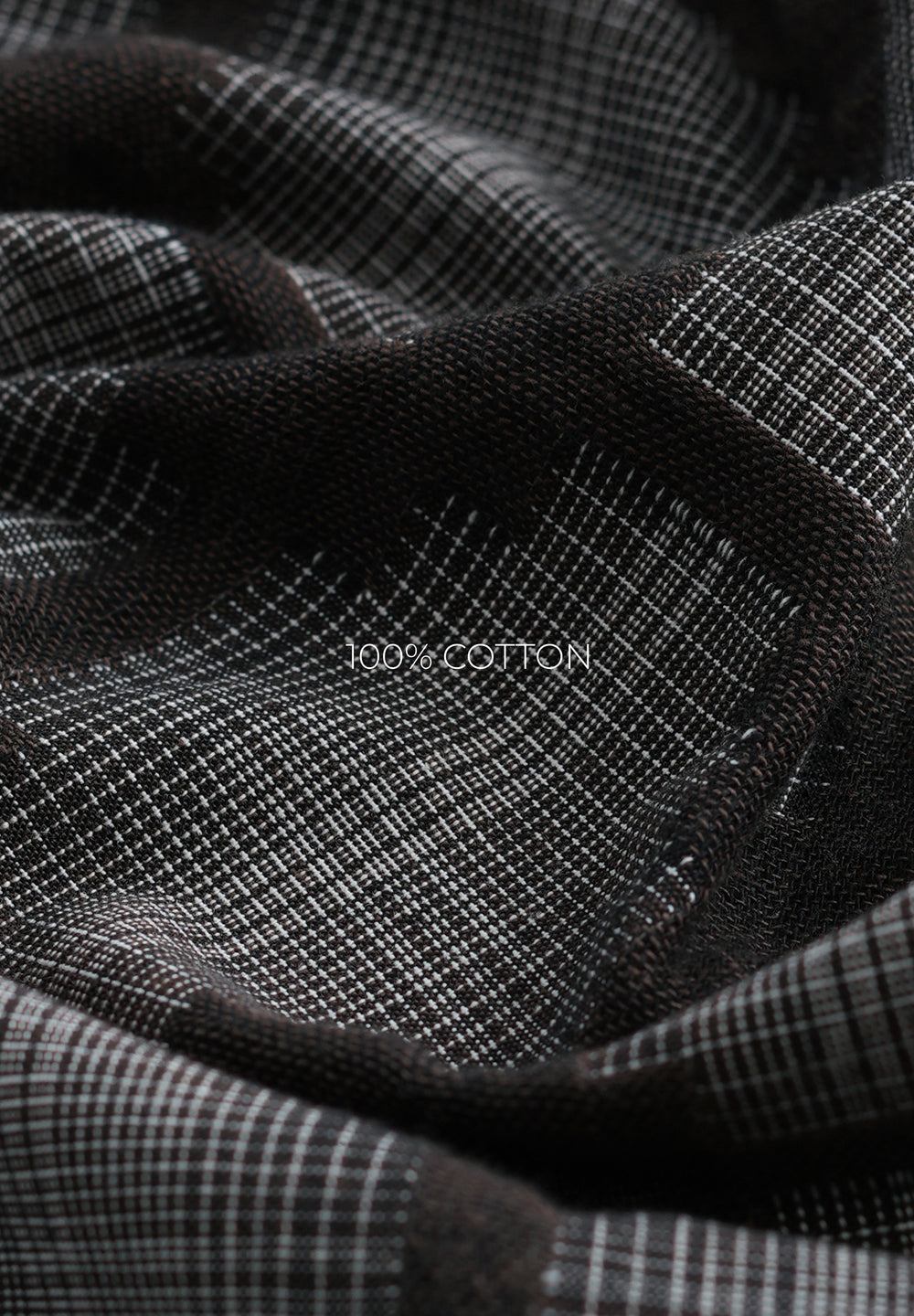 Brown Geometric Jacquard Shirt