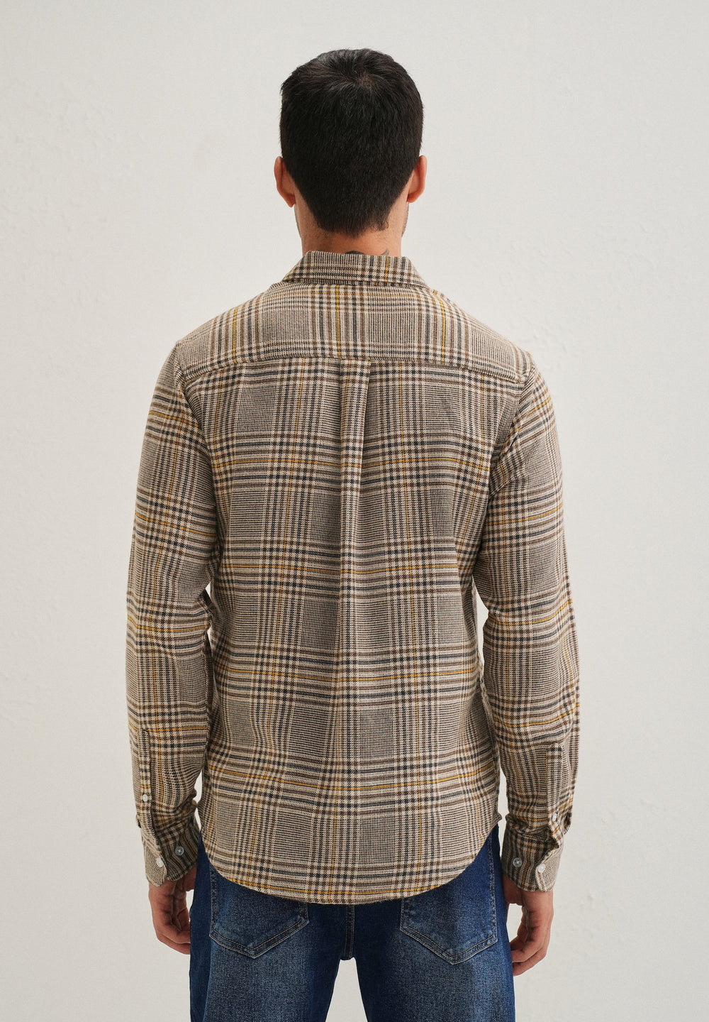Brown Glen Plaid Check Shirt