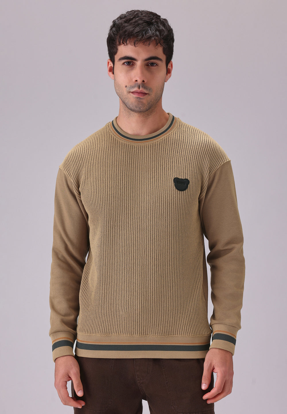 Brown Knitted Pullover