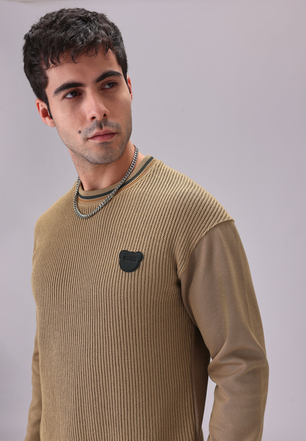 Brown Knitted Pullover