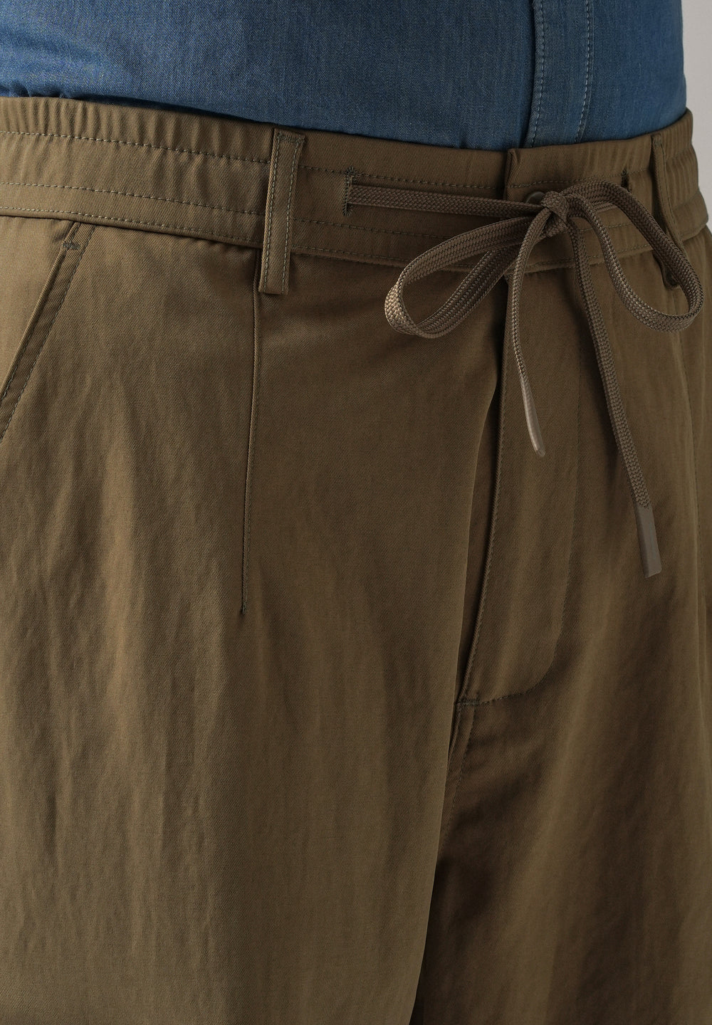 Brown Stone Wash Cargo Pants