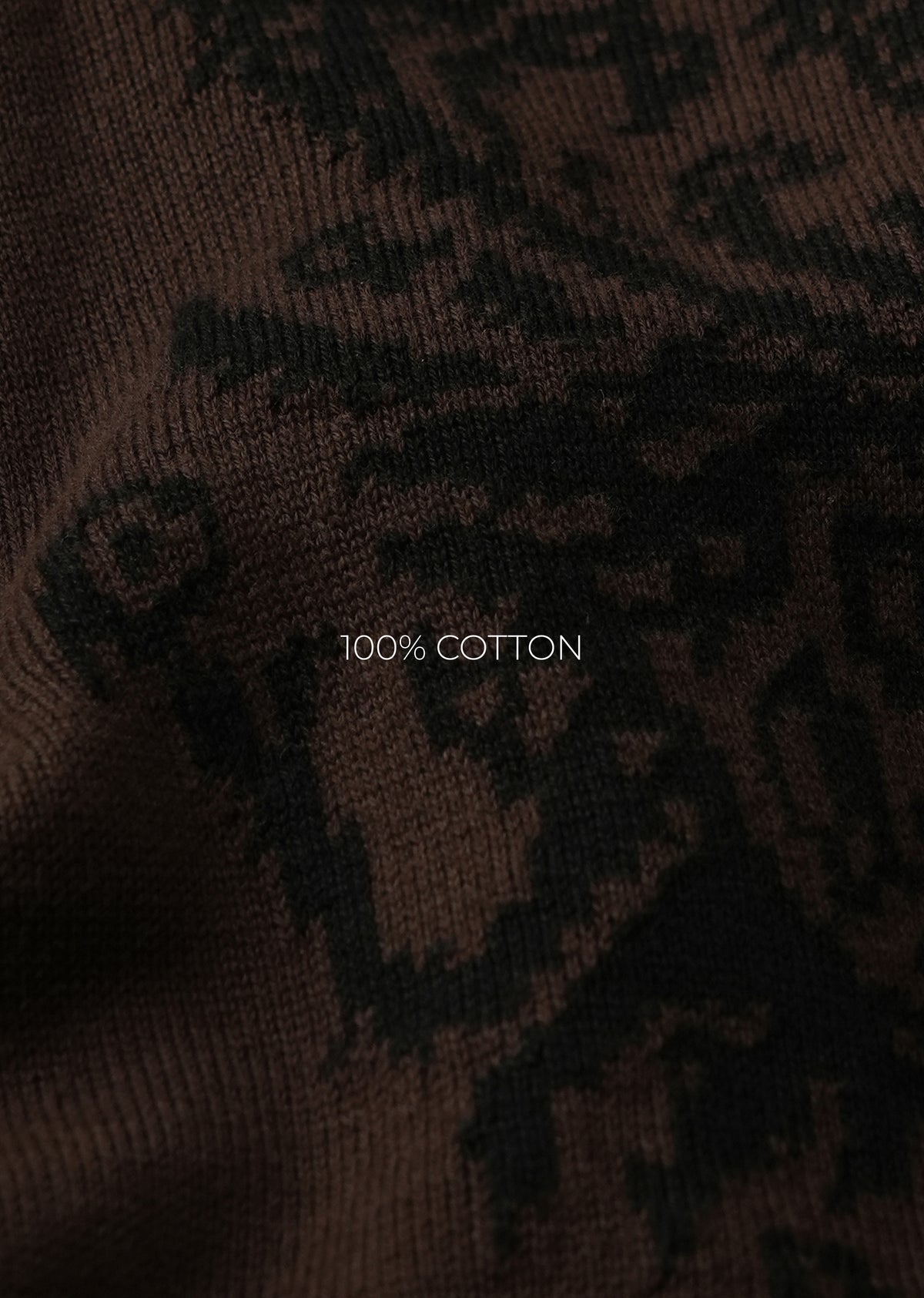 Brown Paisley Quarter Zipper Polo