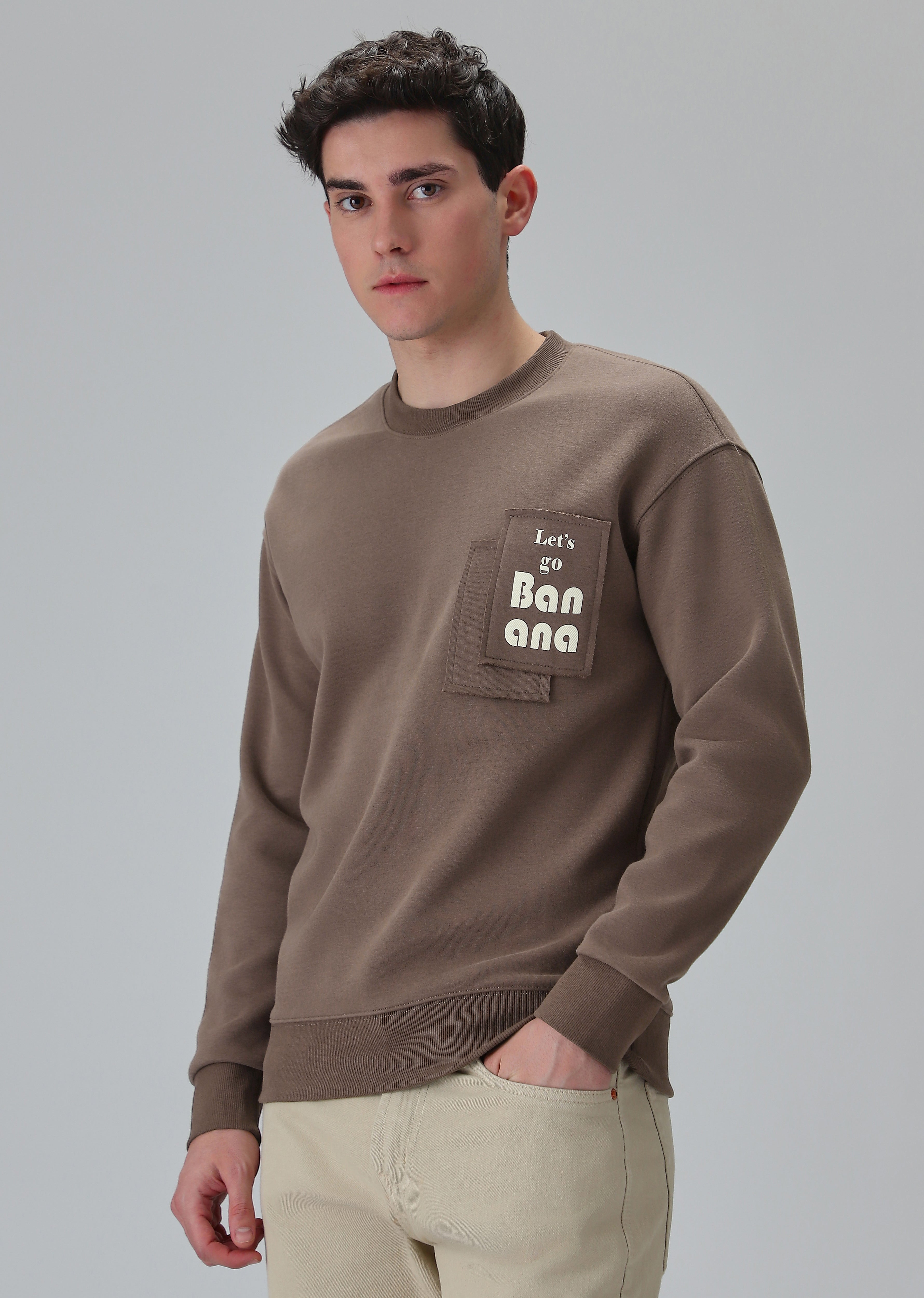 Brown Patch Sweatshirt