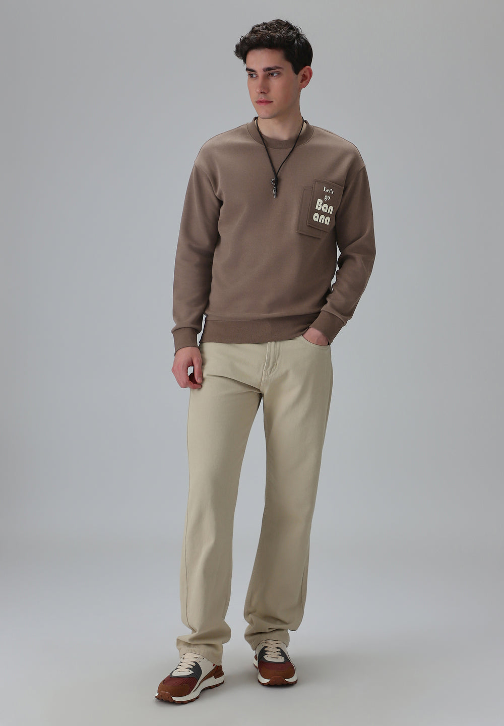 Brown Patch Sweatshirt