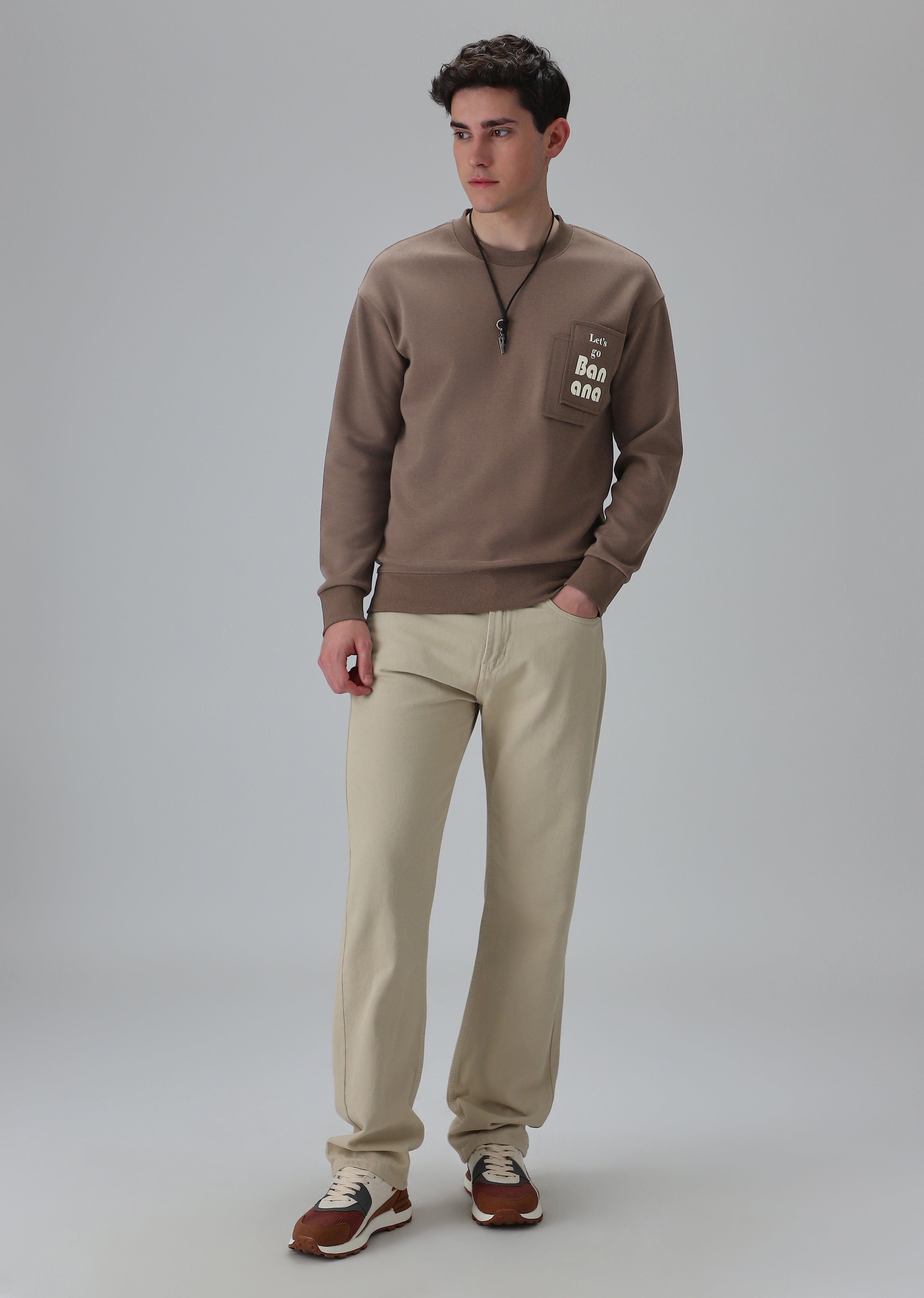 Brown Patch Sweatshirt