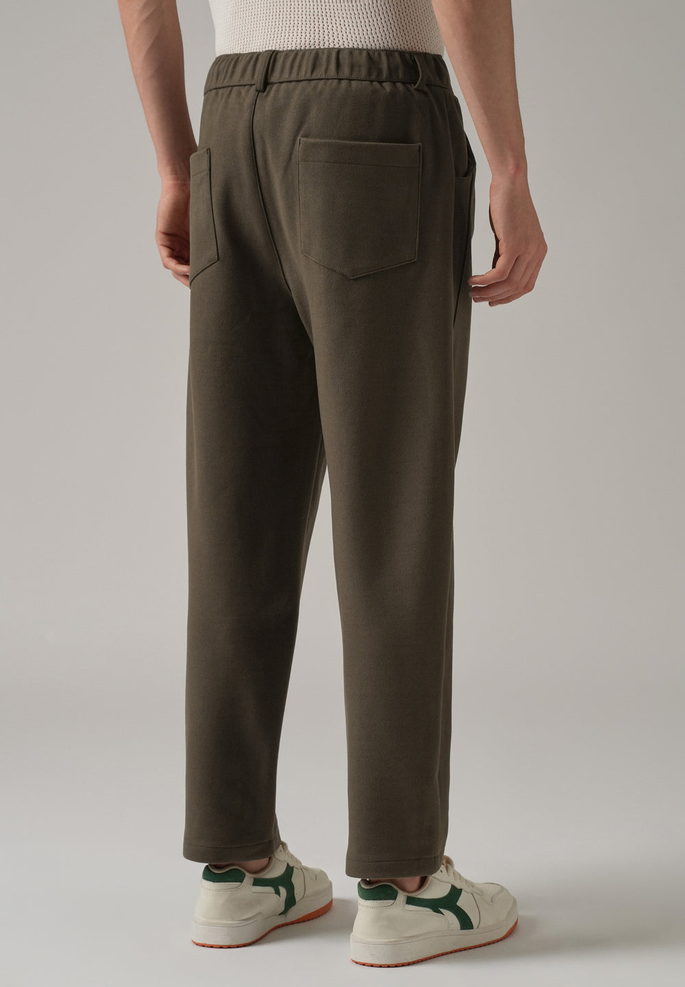 Brown Pin Stripe Suede Pant