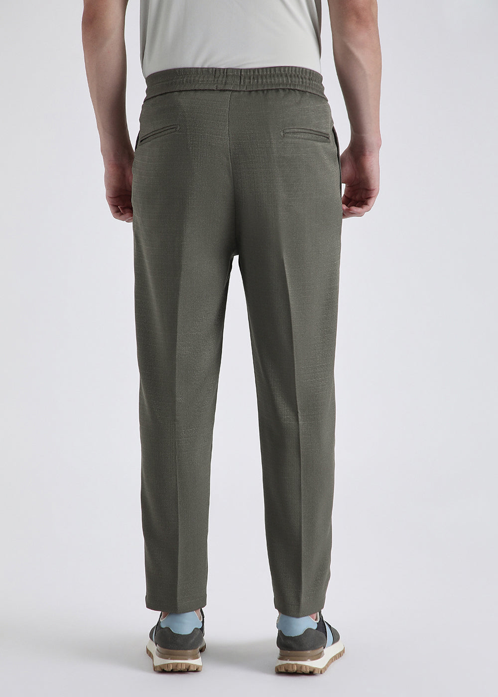 Dark Green Pleated Korean Pant