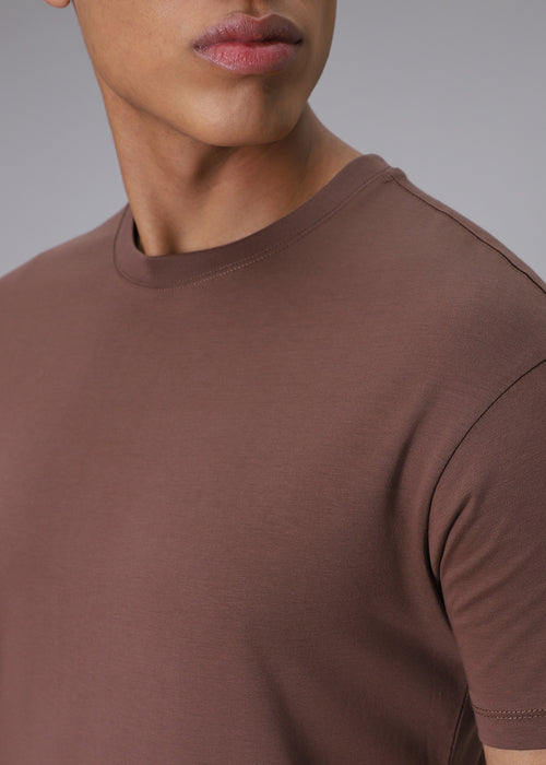 Brown Regular Fit T-shirt