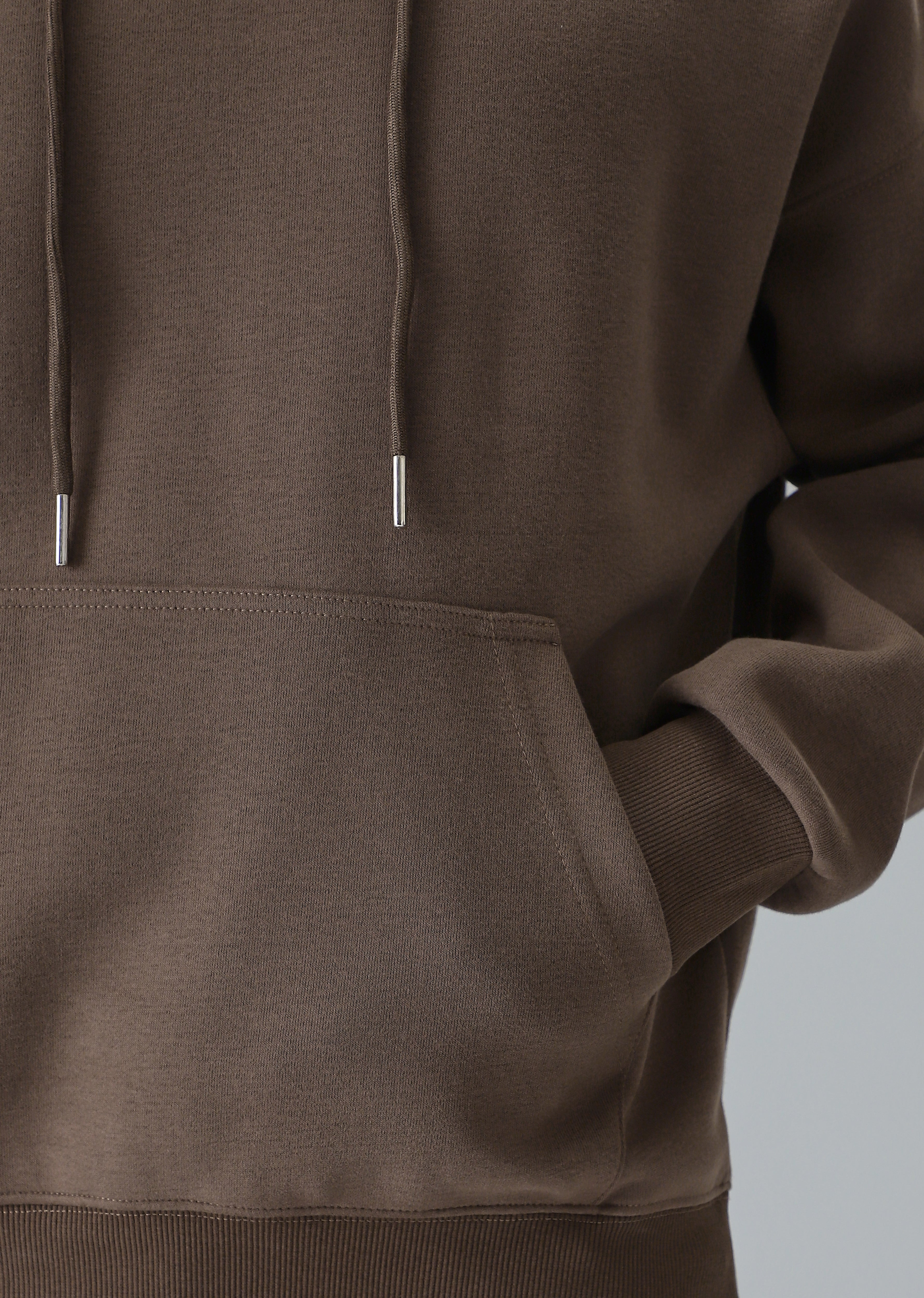 Brown Relaxed Fit Hoodie