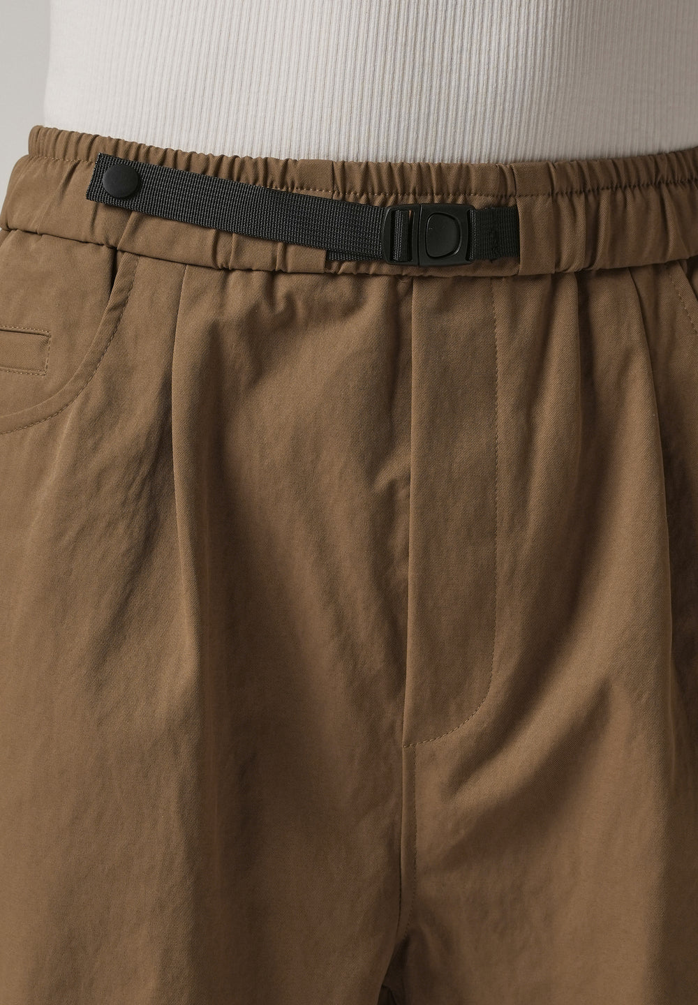 Brown Twill Relaxed Fit Pant