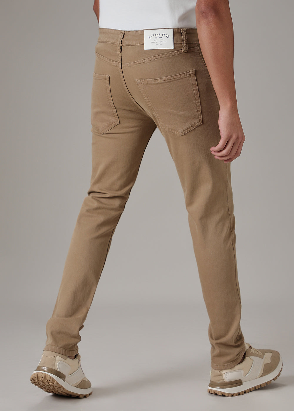 Brown Slim Fit Denim