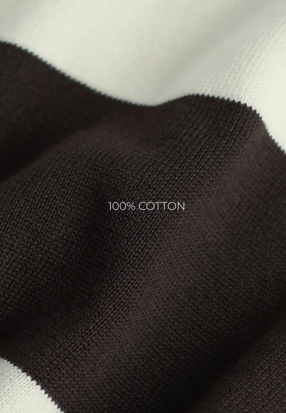 Brown Striped Knitted Polo