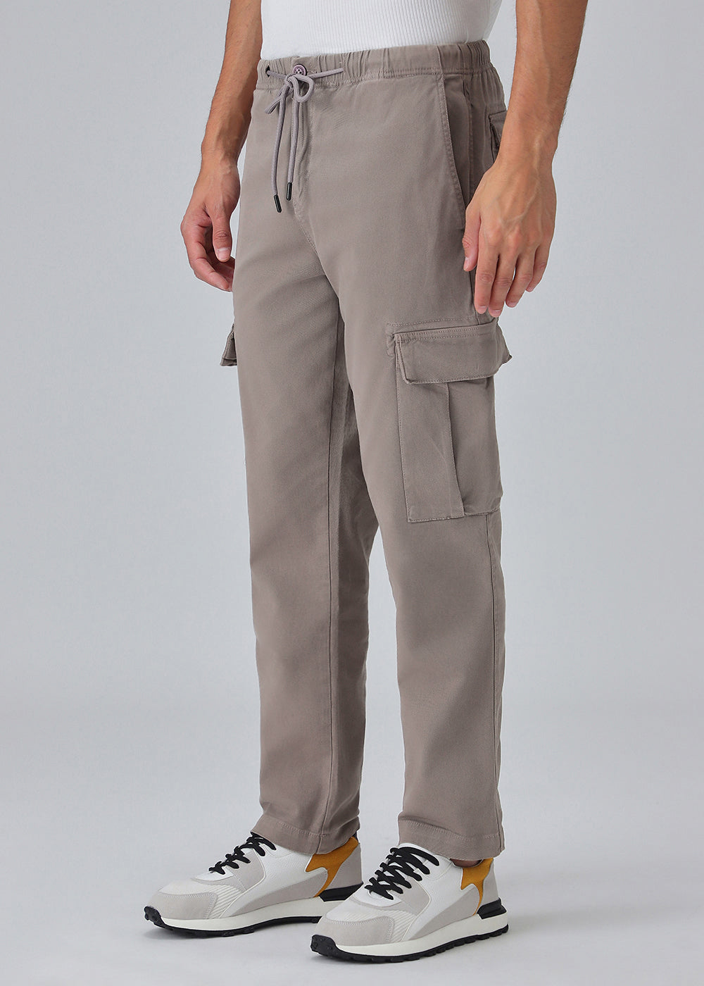 Brown Twill Cargo Pant