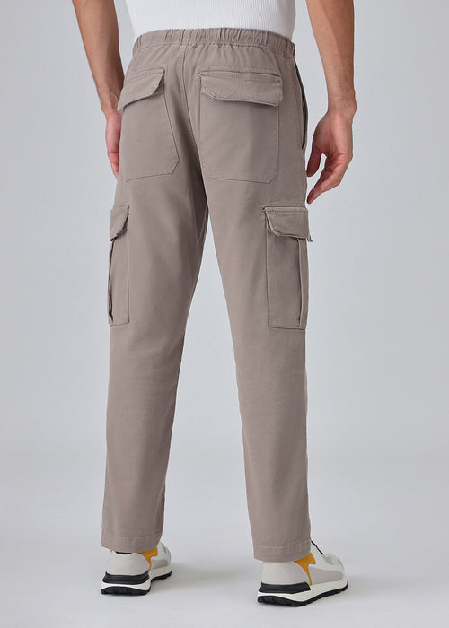 Brown Twill Cargo Pant