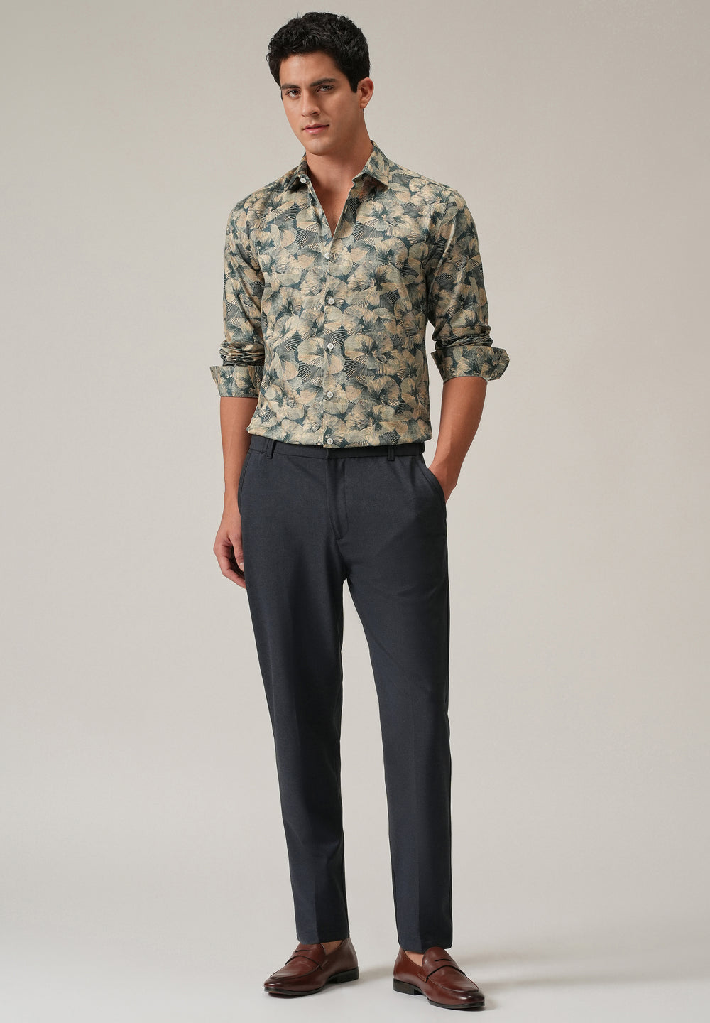 Brushstroke Circle Print Shirt