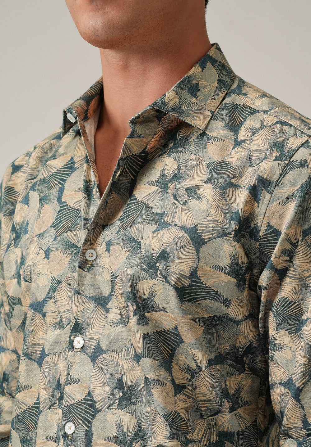 Brushstroke Circle Print Shirt