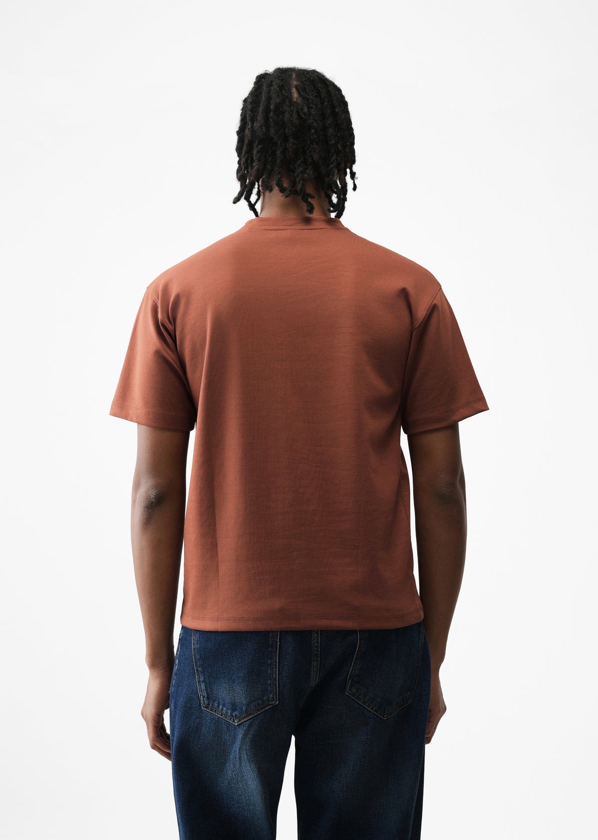 Burnt Brick Rubber Print T-shirt