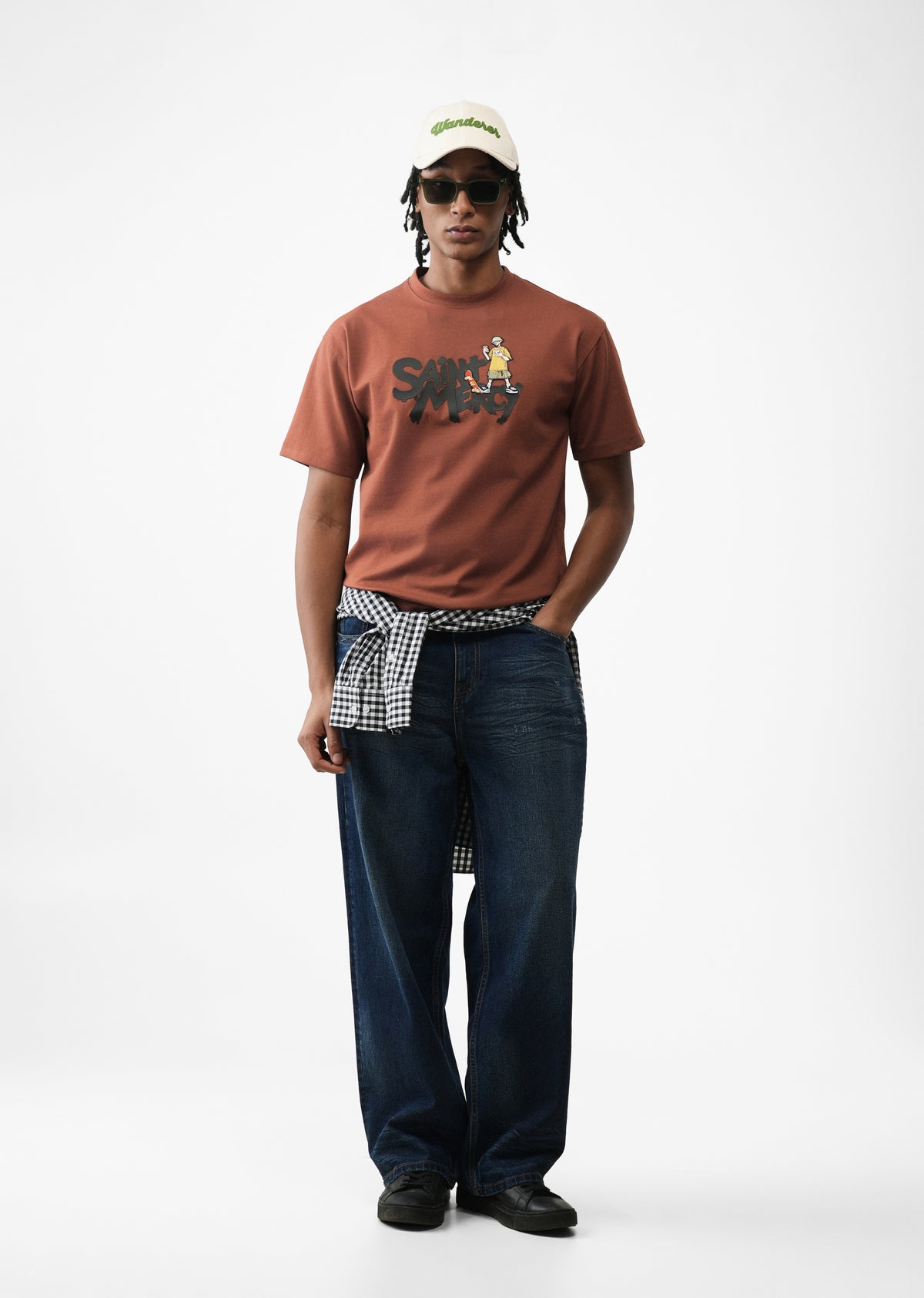 Burnt Brick Rubber Print T-shirt