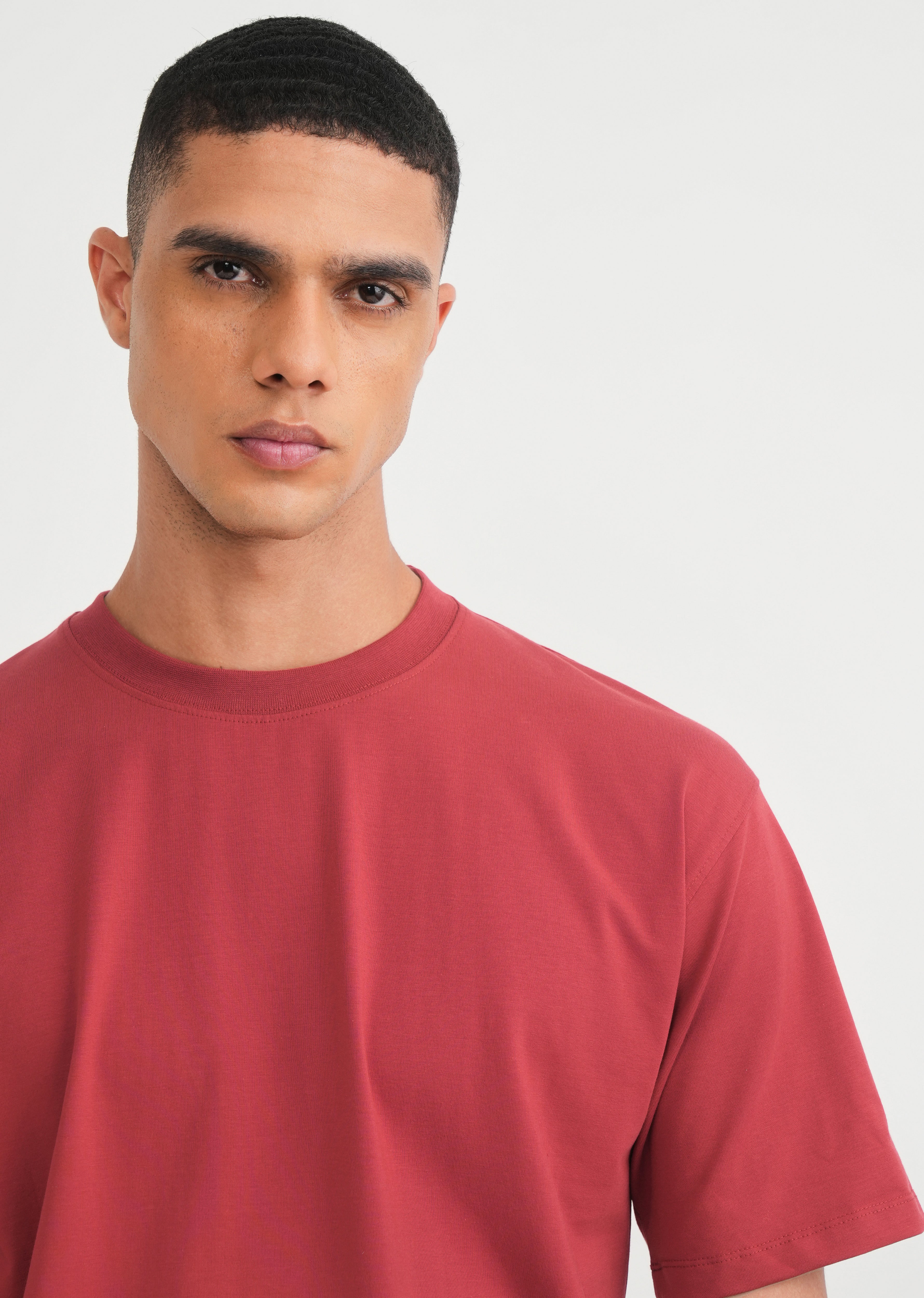 Burnt Red Graphic Printed T-shirt