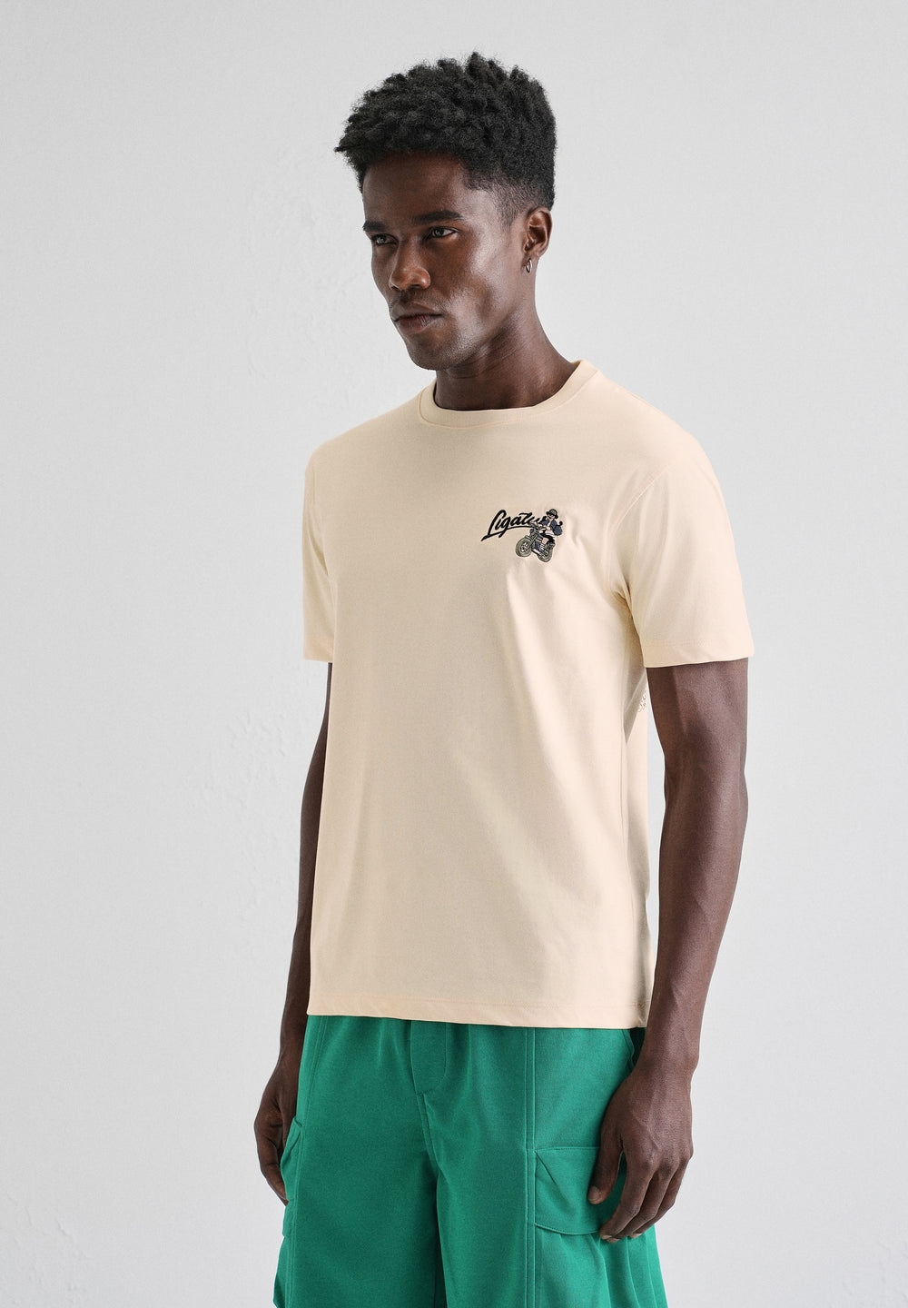 Butter Cream Back Printed T-shirt