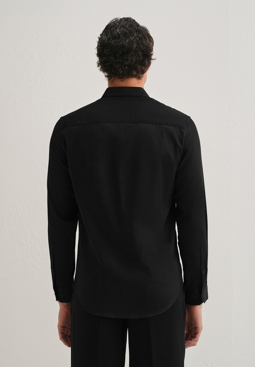 Butterfly Brooch Black Designer Shirt