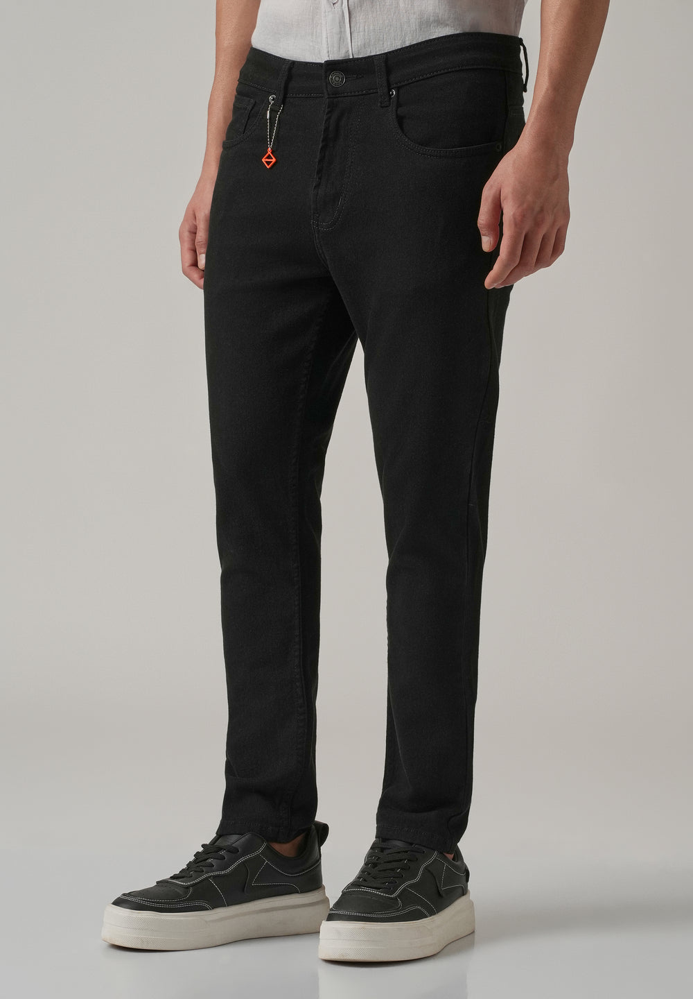 Carrot Fit Black Denim