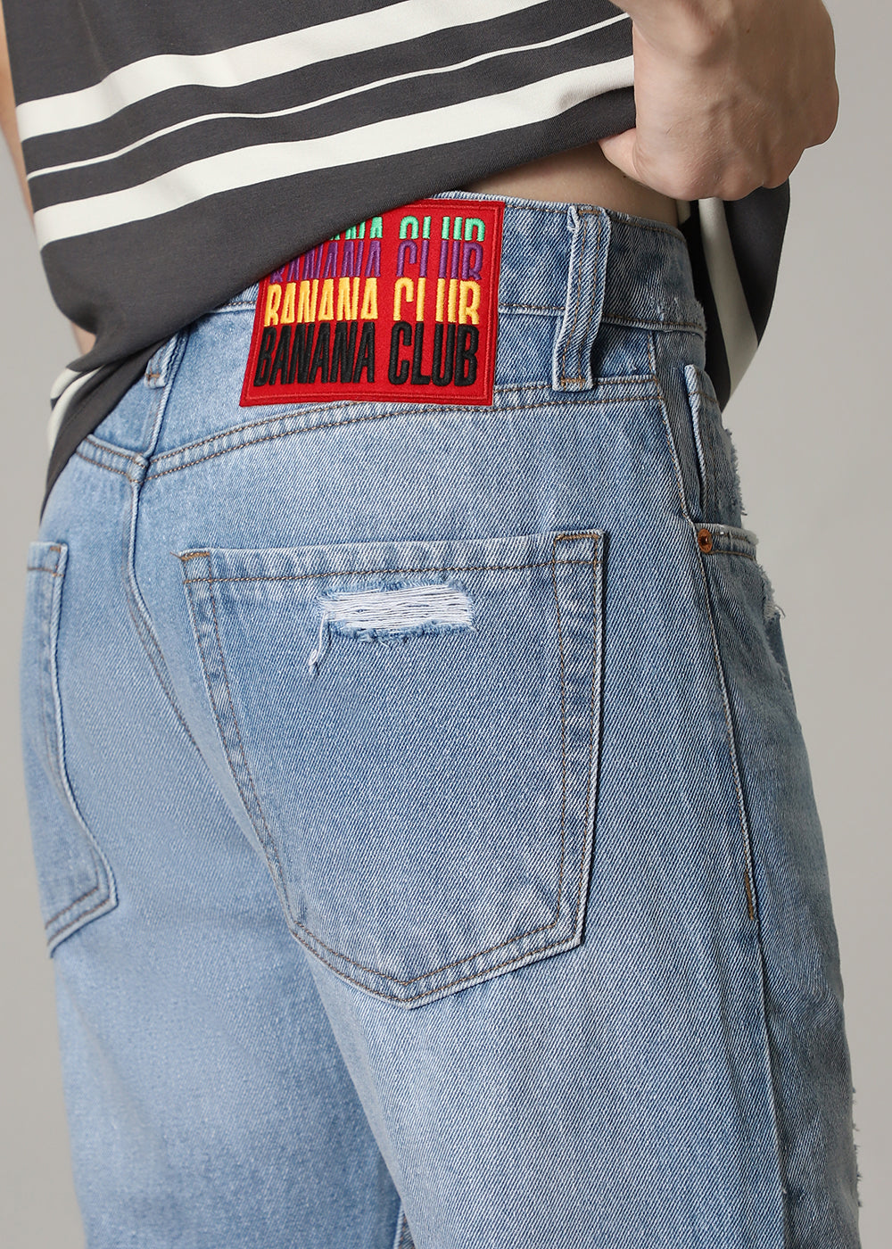 Carter Ribbed Blue Straight fit Jeans