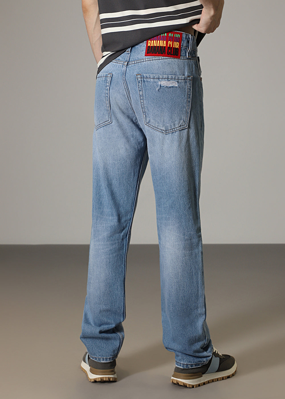 Carter Ribbed Blue Straight fit Jeans