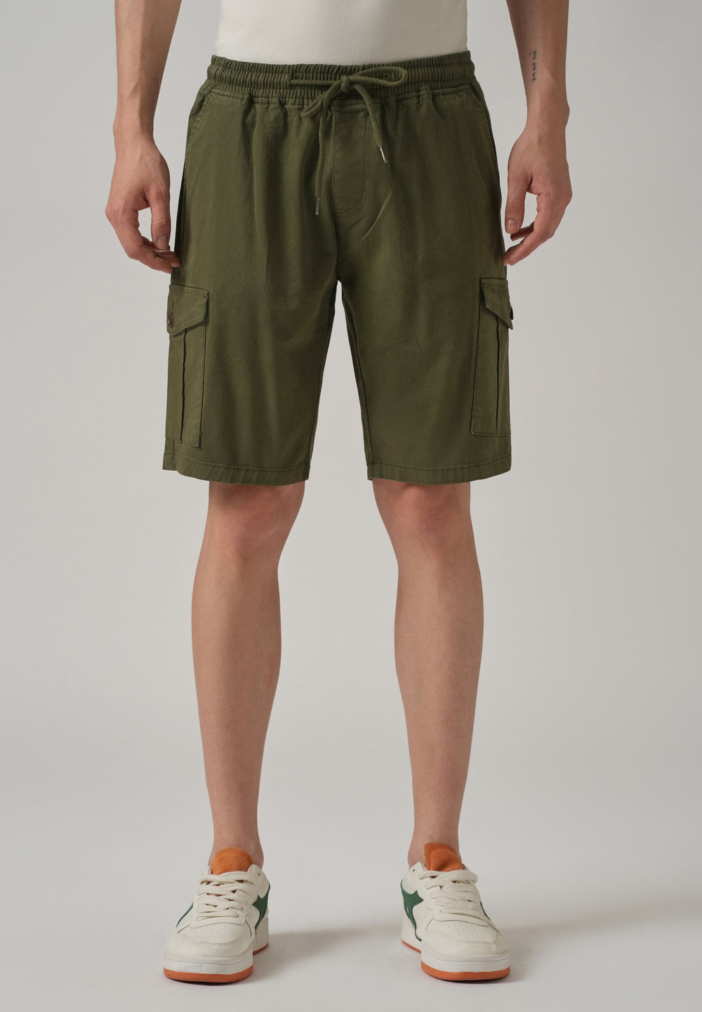 Castleton Green Cotton Cargo Shorts