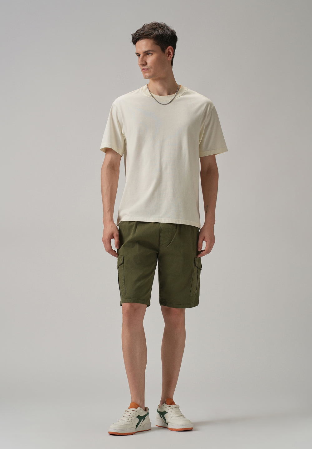 Castleton Green Cotton Cargo Shorts