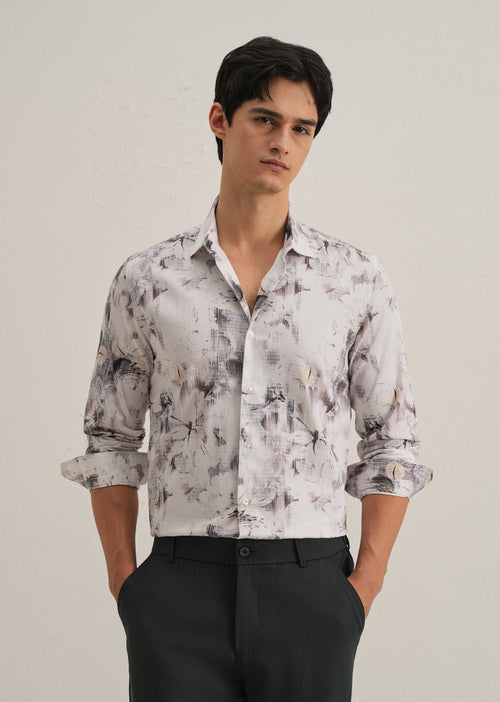 Chaos Flower Printed Shirt