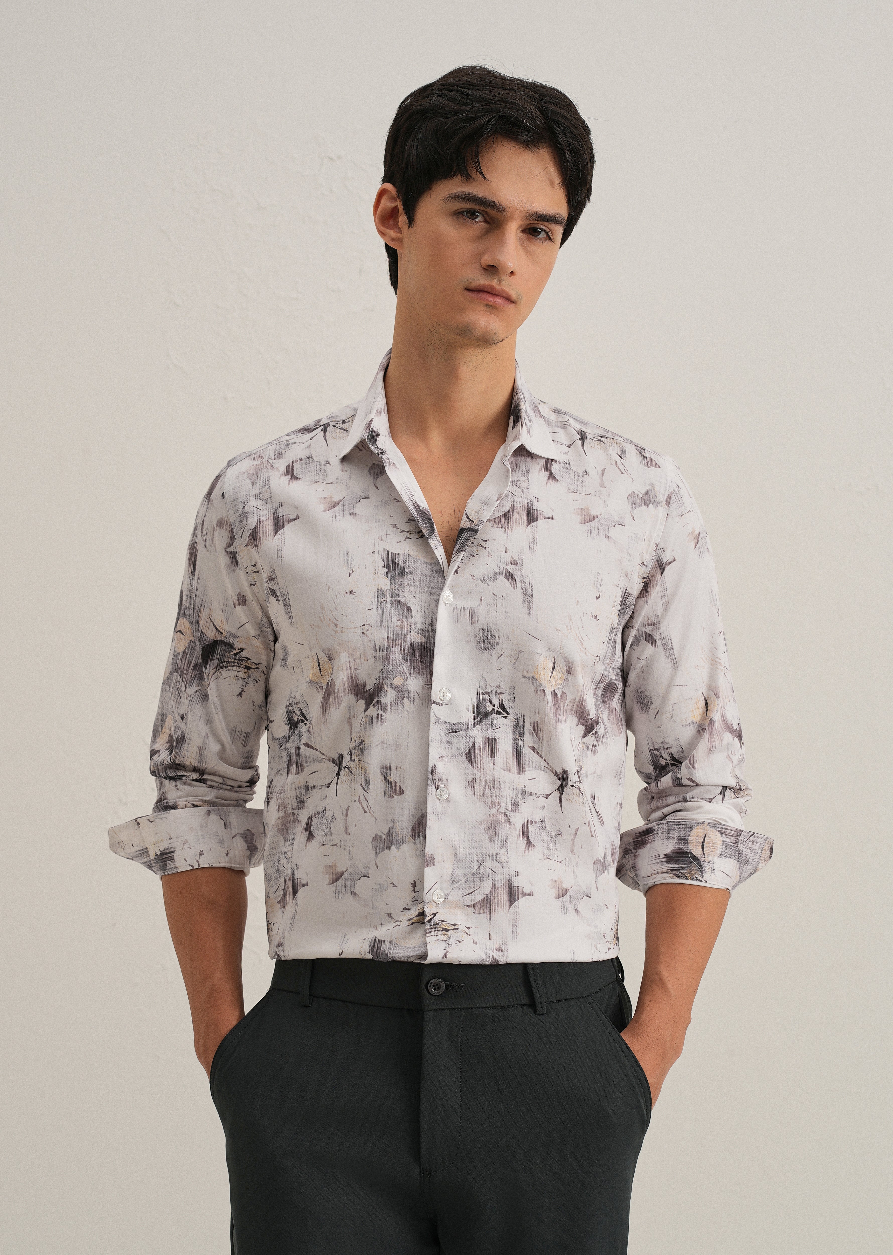 Chaos Flower Printed Shirt