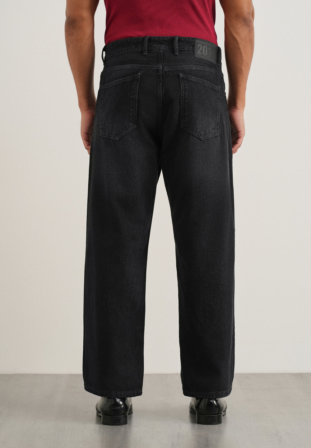 Charcoal Black Baggy Fit Jeans