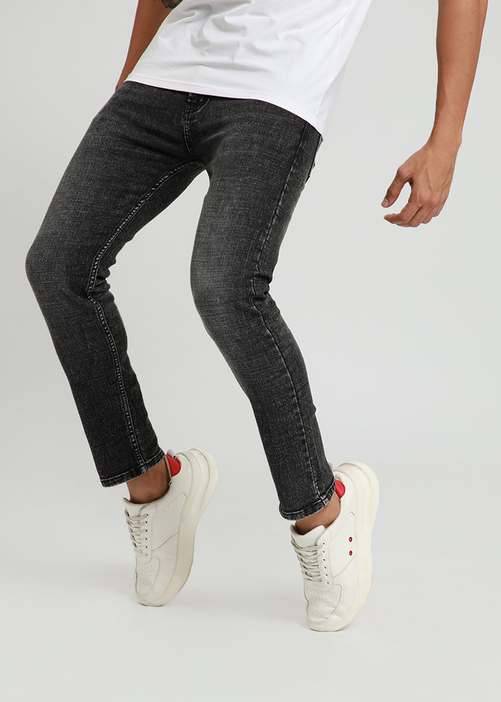 Charcoal Black Slim Fit Jeans