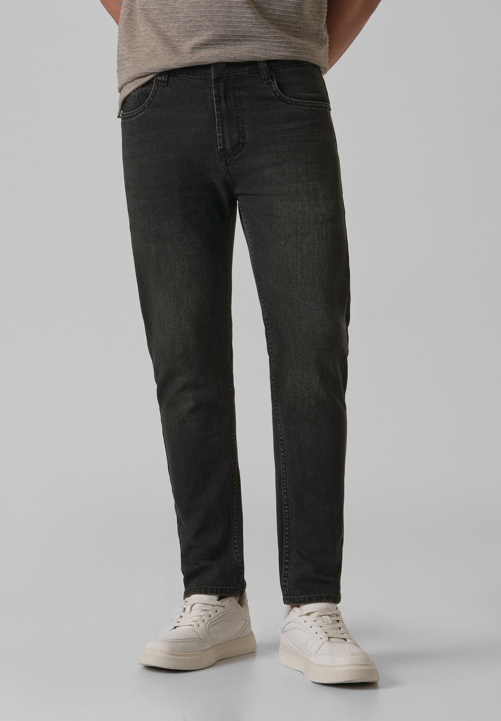 Black Charcoal Slim Fit Jeans