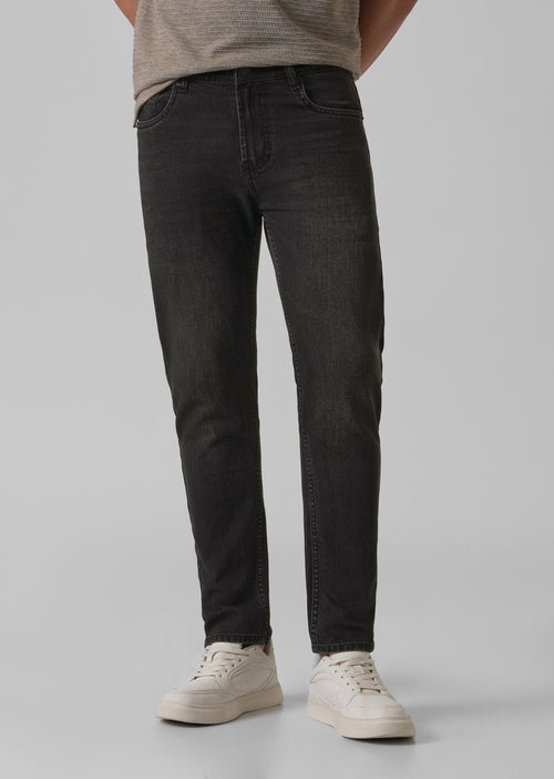 Black Charcoal Slim Fit Jeans