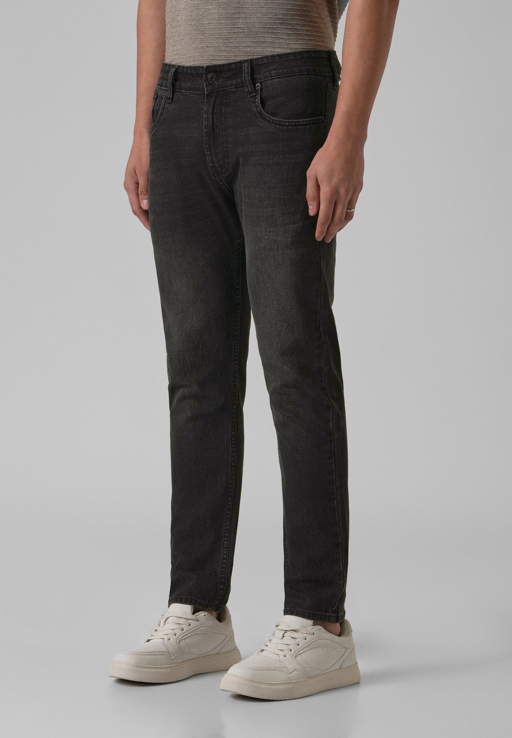 Black Charcoal Slim Fit Jeans