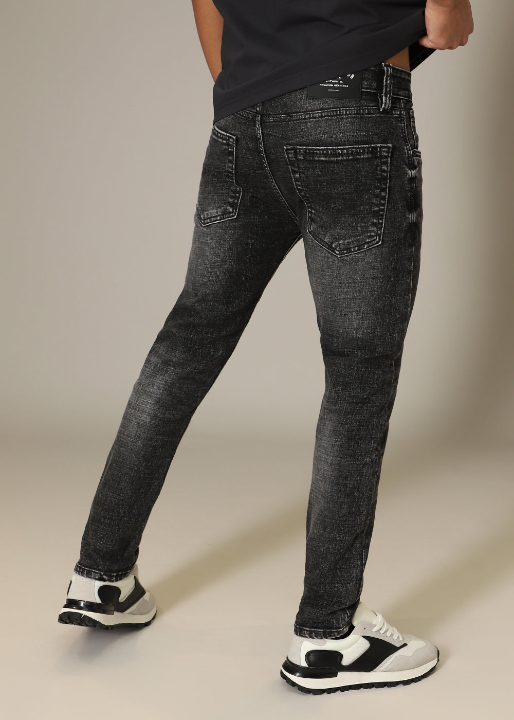 Charcoal Black Slim Fit Jeans