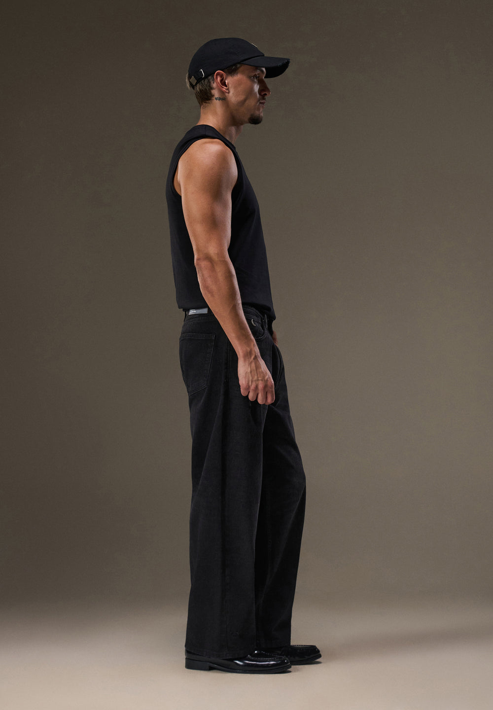 Charcoal Black Super Baggy Jeans
