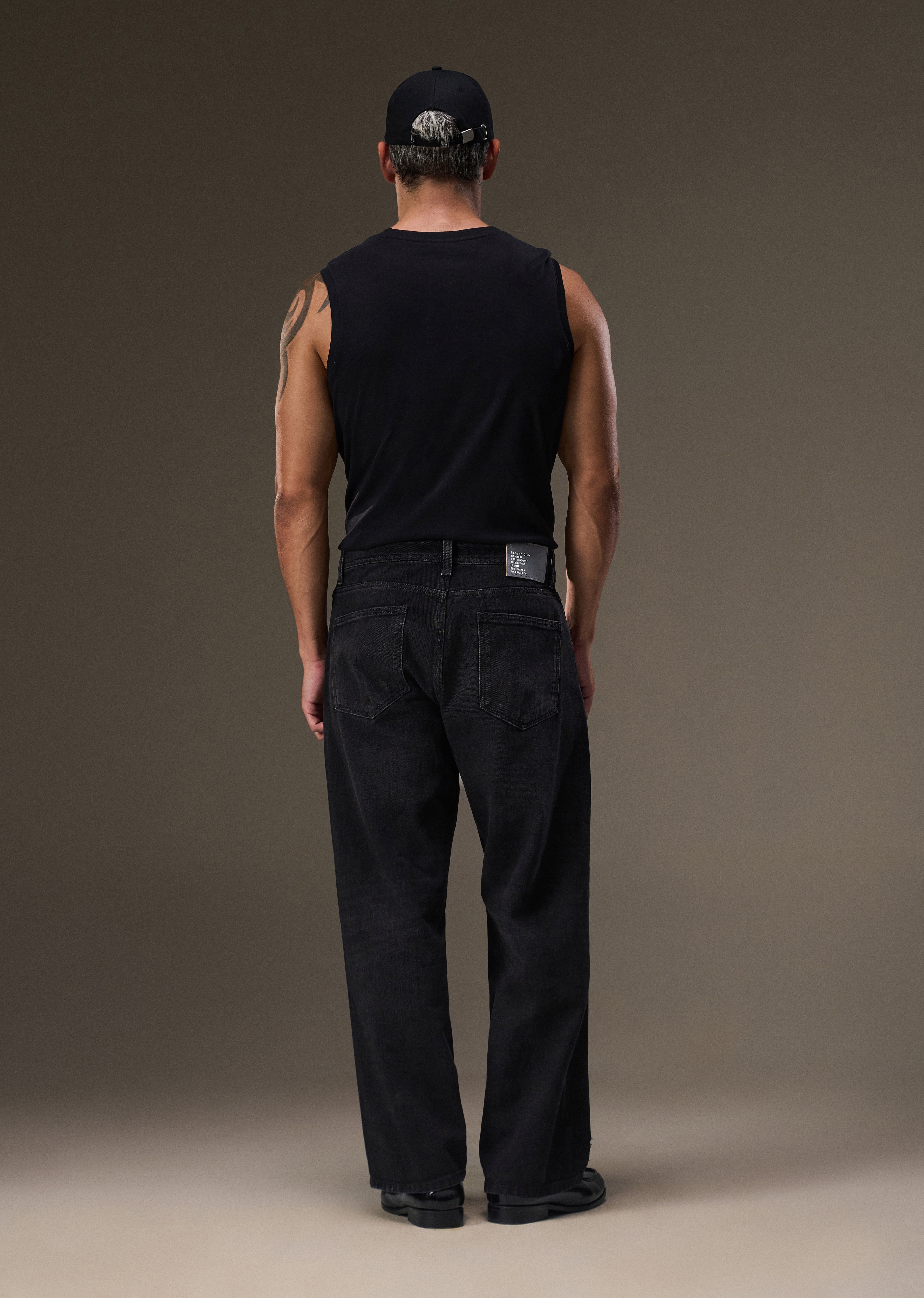 Charcoal Black Super Baggy Jeans