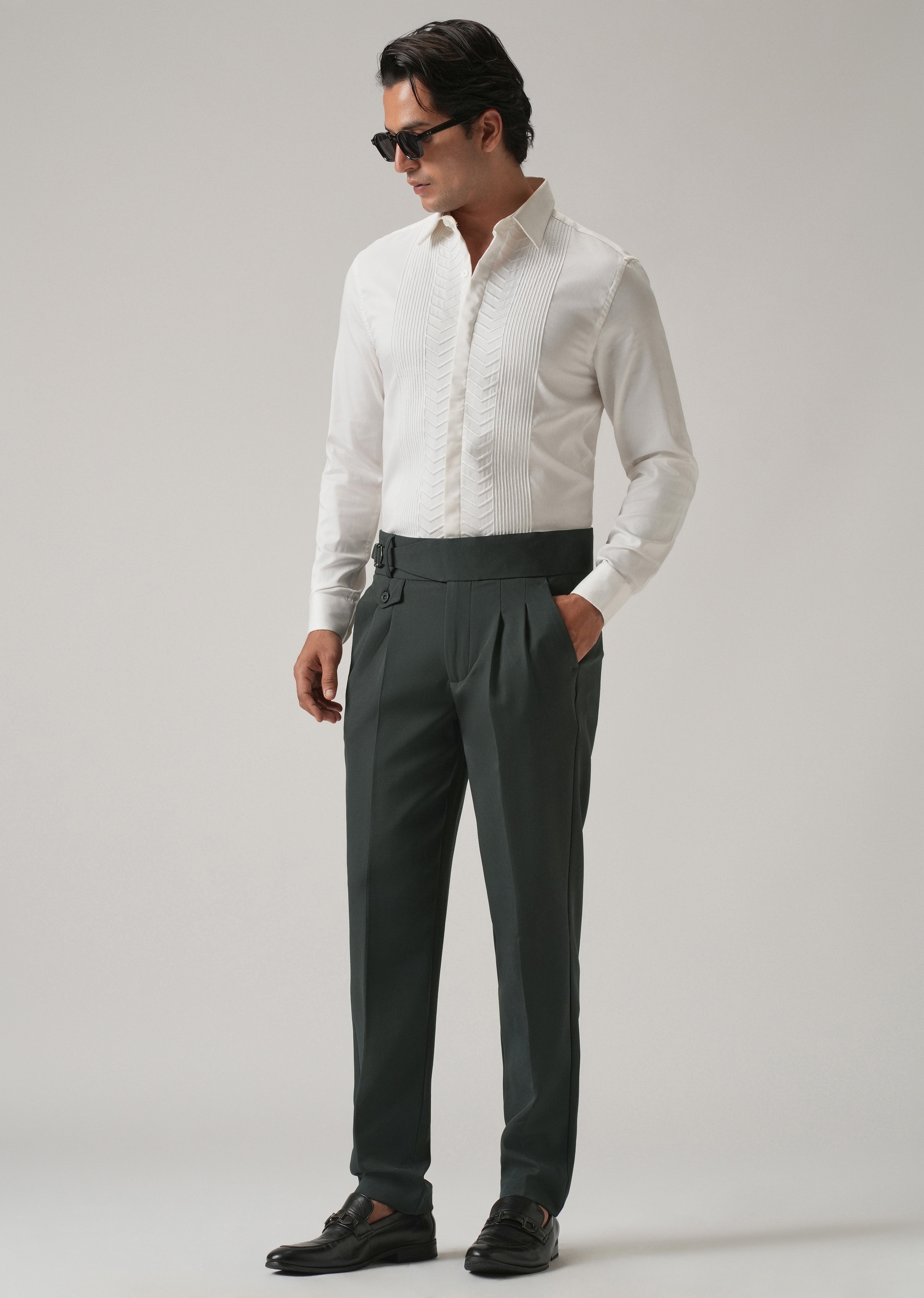 Charcoal Green Gurkha Pant