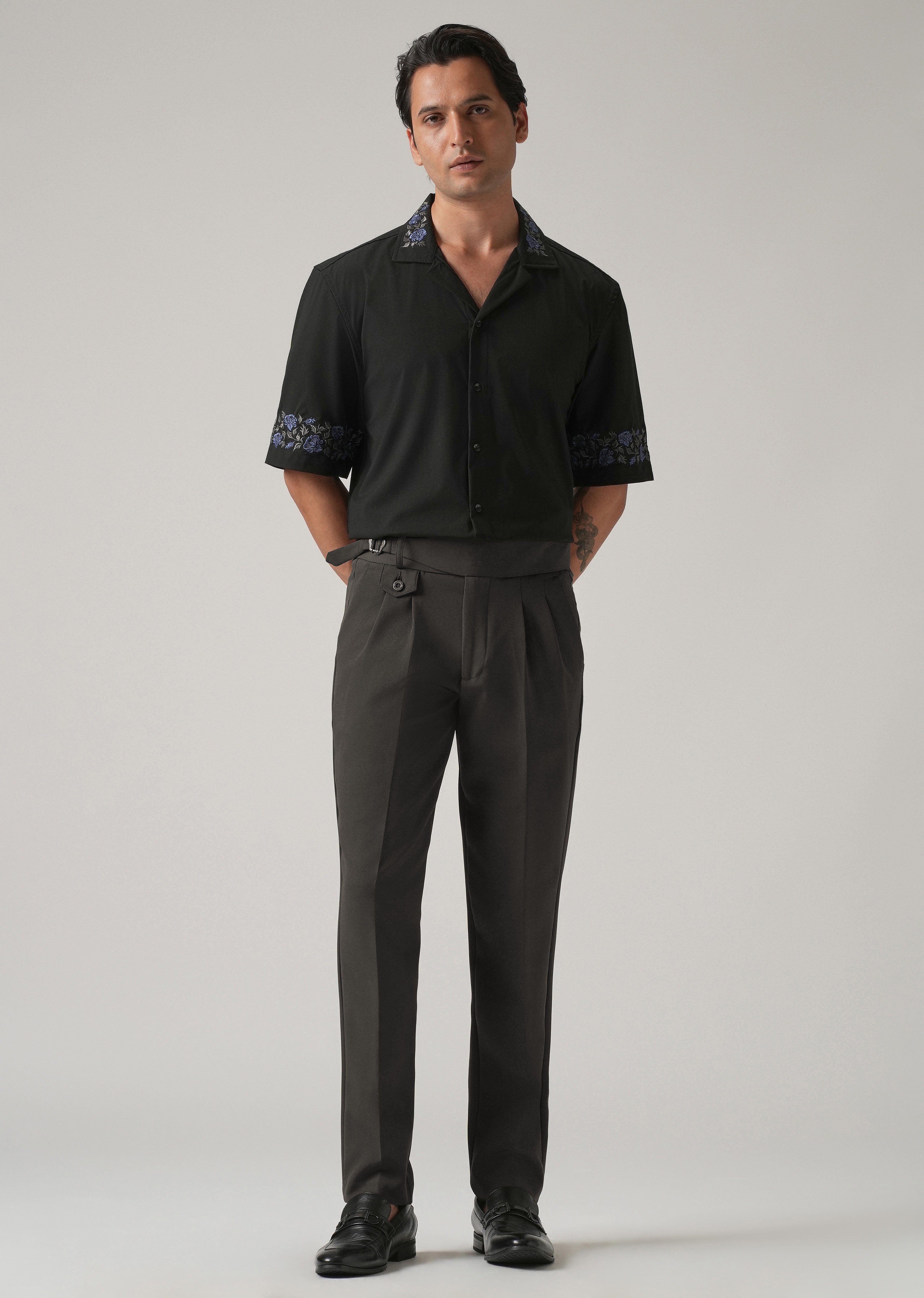 Charcoal Grey Gurkha Pant