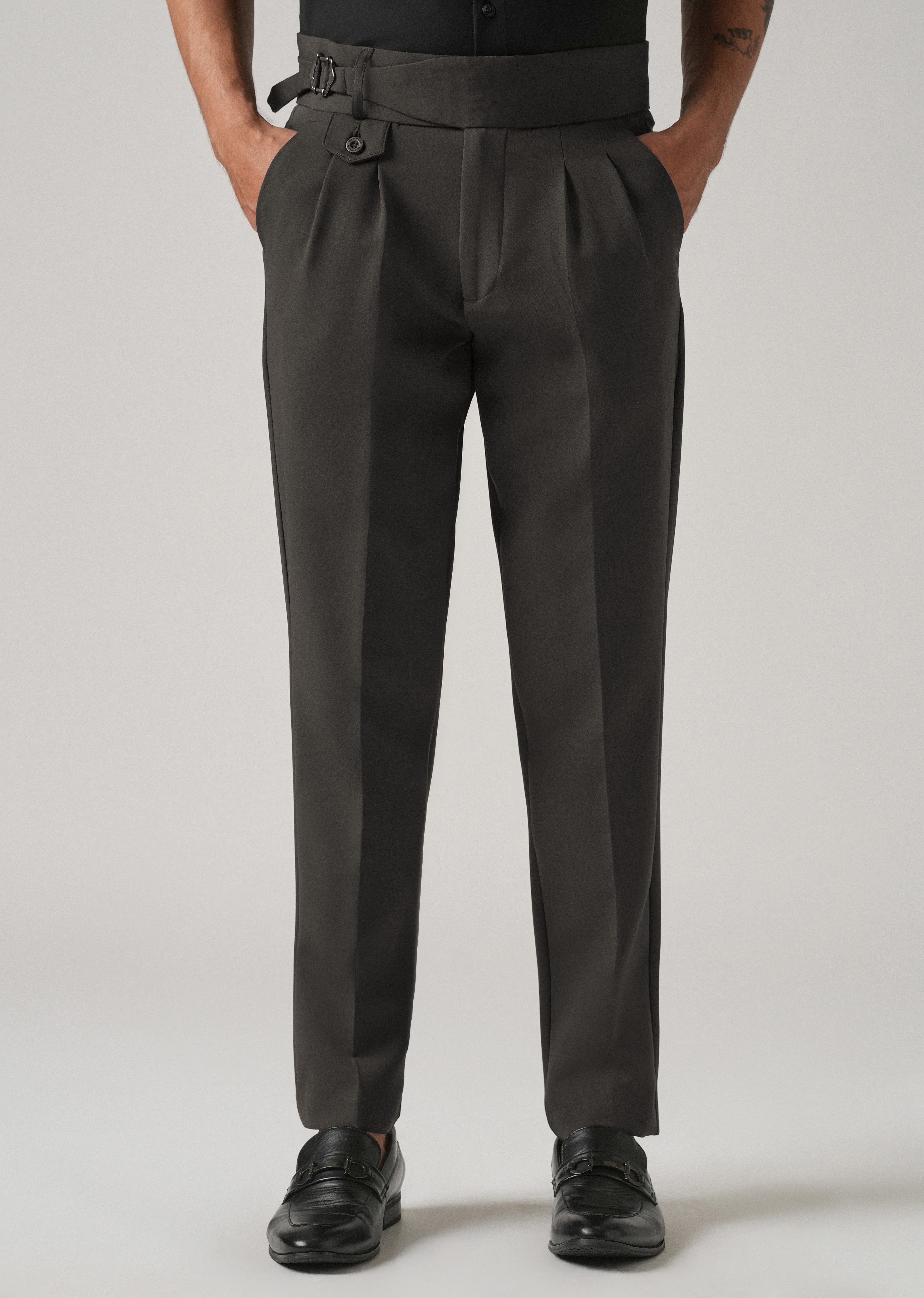 Charcoal Grey Gurkha Pant