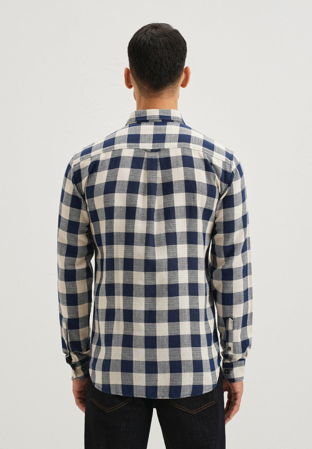 Chess Square Blue Check Shirt
